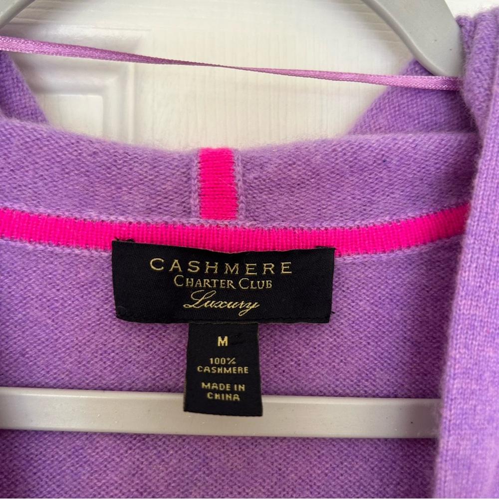 Purple Cashmere Cardigan
